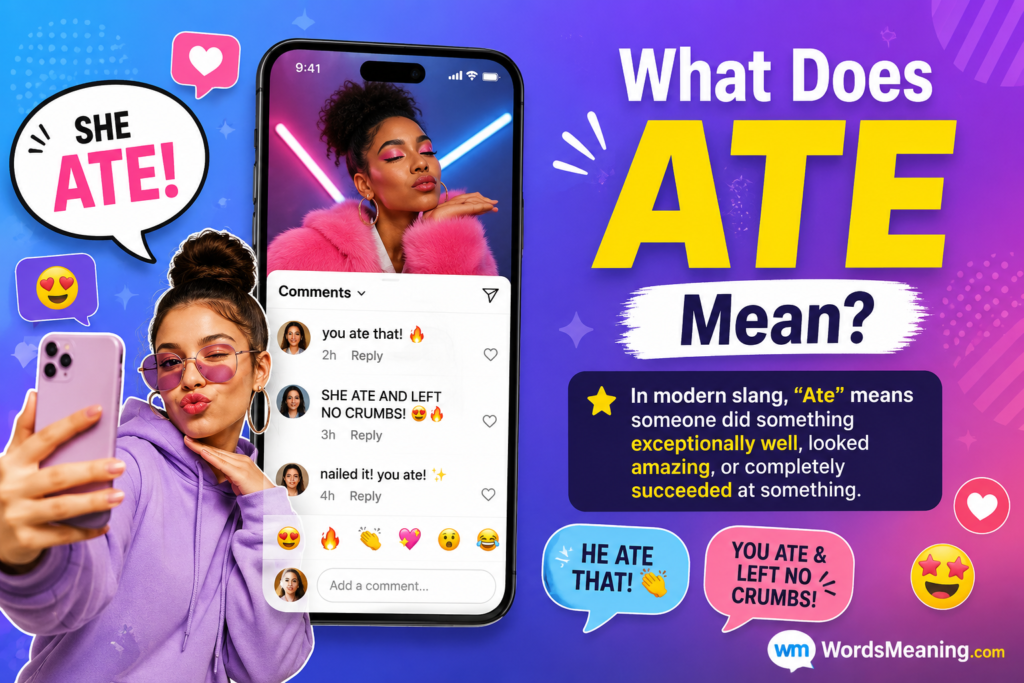 What Does Ate Mean?