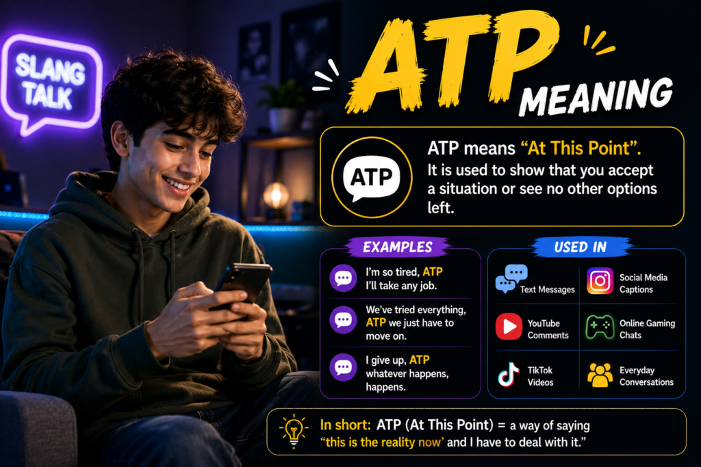 What Does ATP Mean in Text?