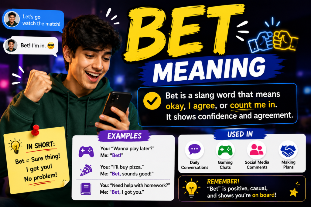 Bet Meaning: What It Means in Gen Z Slang, Text, TikTok, and Social Media