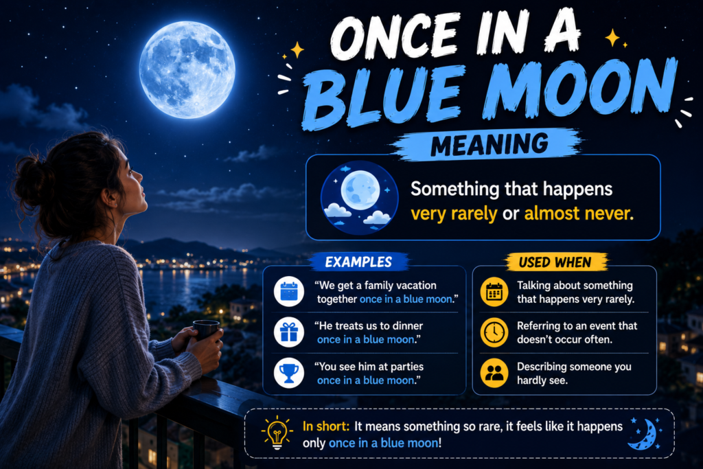 Once in a Blue Moon Meaning: What It Really Means and How to Use It