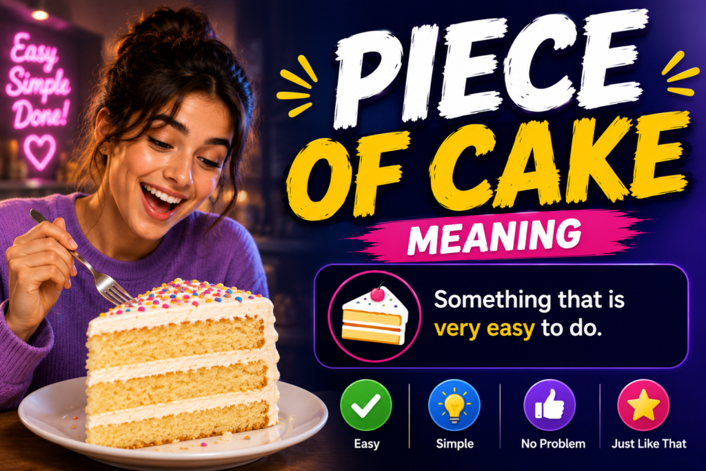 Piece of Cake Meaning: What It Really Means and How to Use It