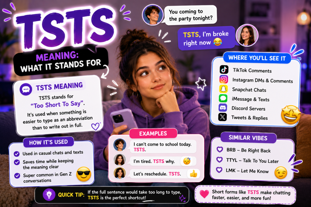 TSTS Meaning in Text: What It Stands For and How People Use It