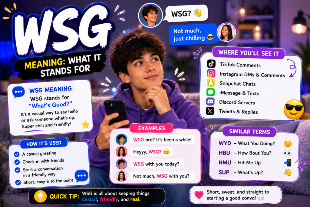 WSG Meaning: What It Stands For and How People Use It