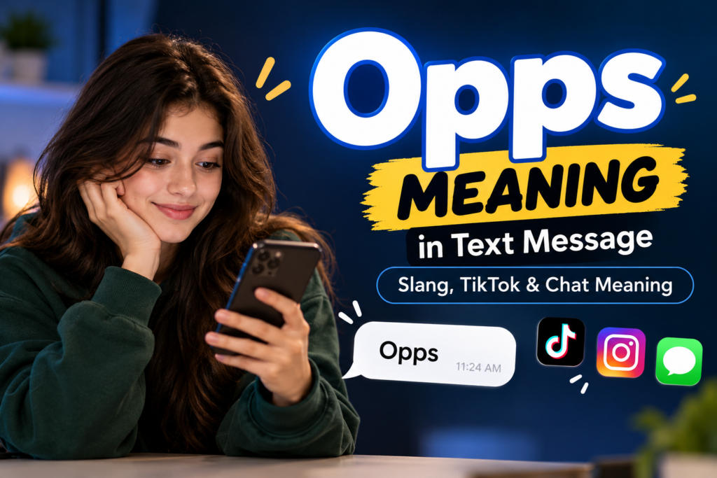 Opps Meaning in Text Message