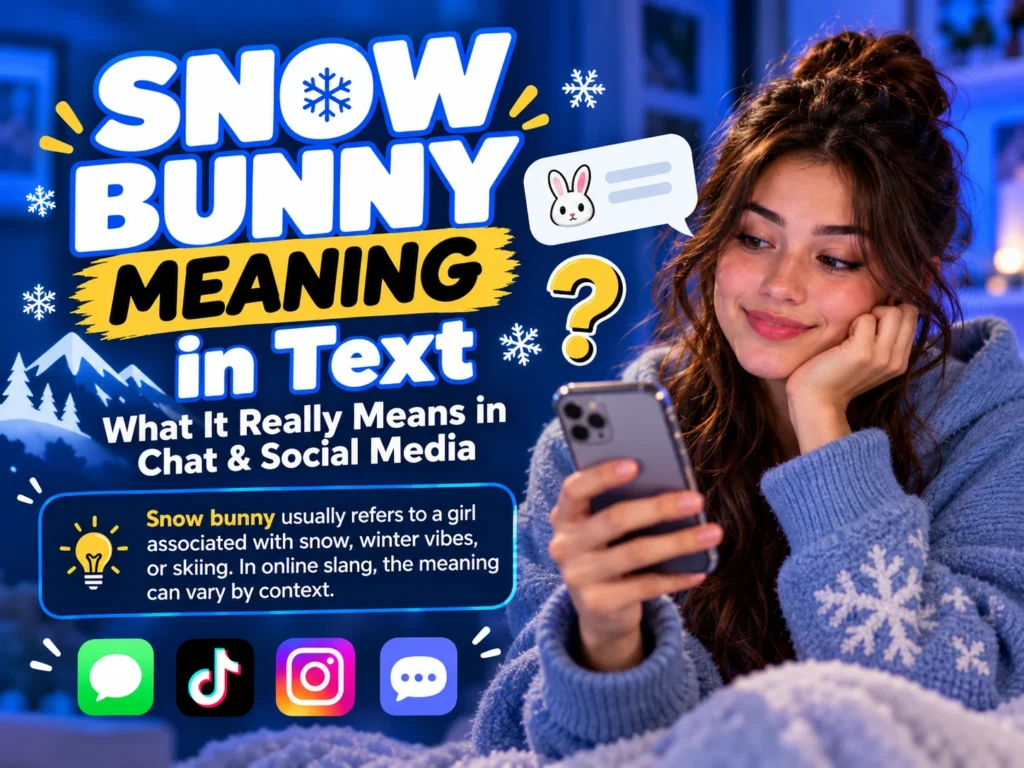 Snow Bunny Meaning in Text